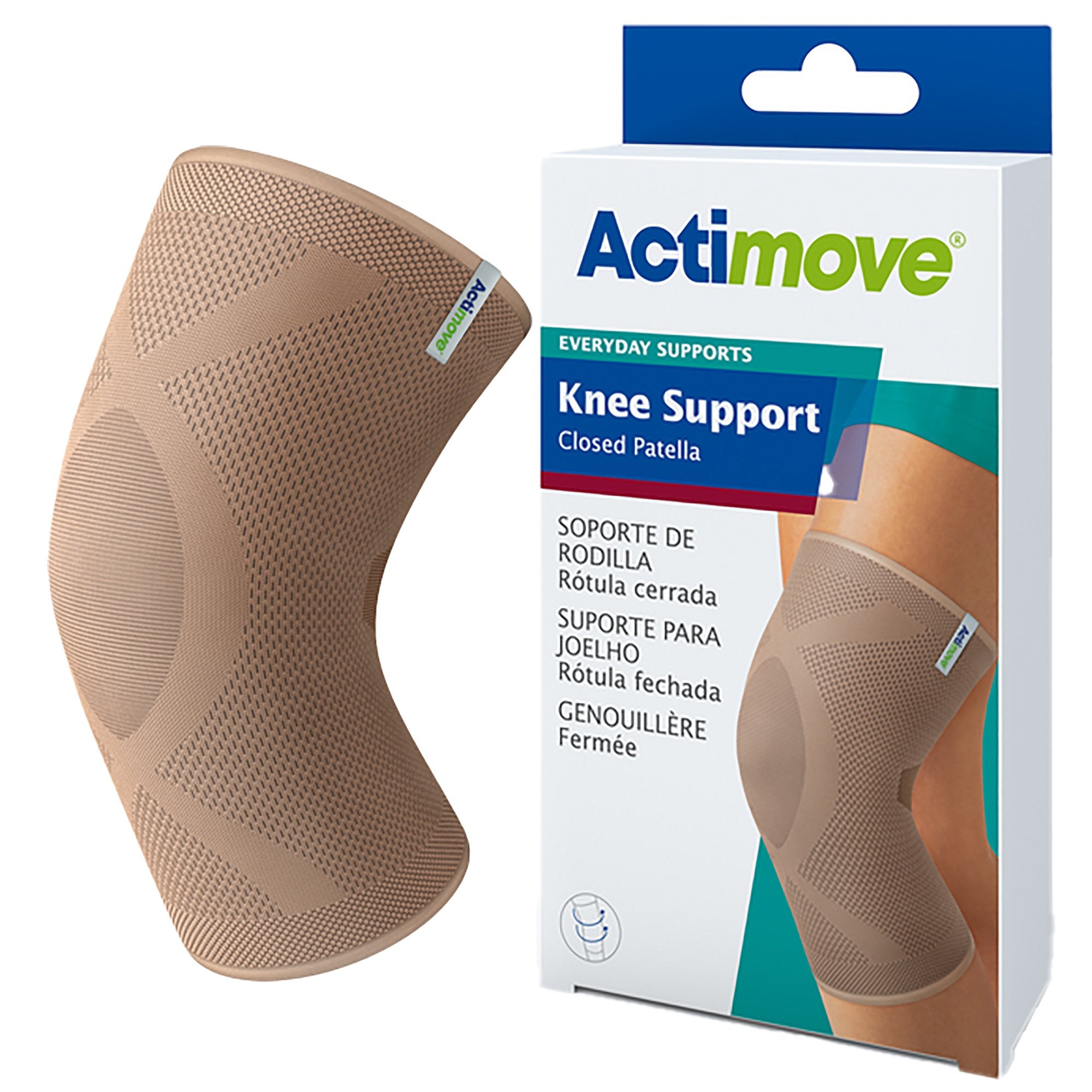 Actimove Everyday Knee Support, Medium-Knee Support Actimove Everyday Supports Medium Without Fastening 14-1/4 to 16-1/4 Inch Knee Circumference Left or Right Knee