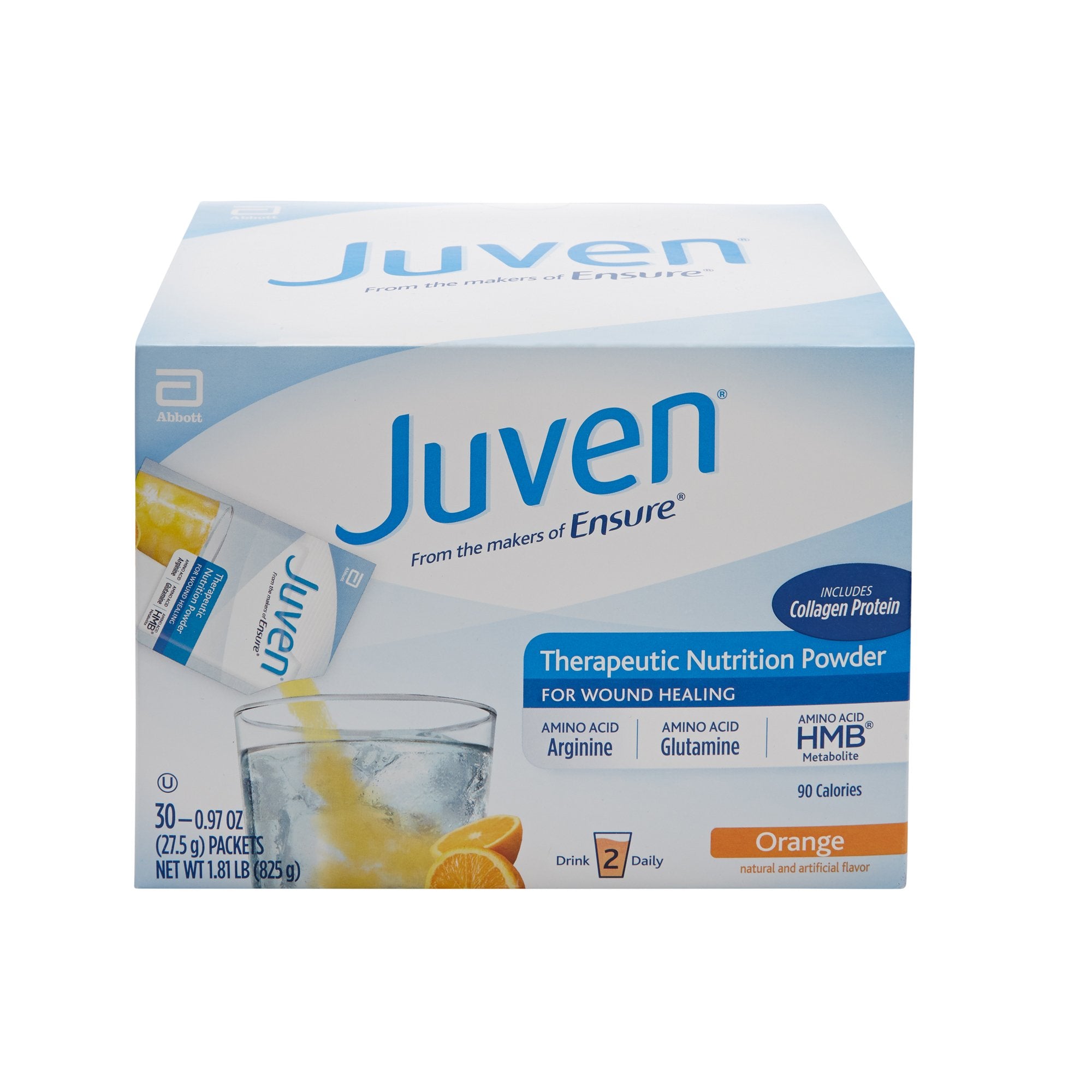 Juven Orange Arginine/Glutamine Therapeutic Nutrition Powder, 0.97-ounce Packet Powder-Oral Supplement Juven Orange Flavor Powder 0.97 oz. Individual Packet