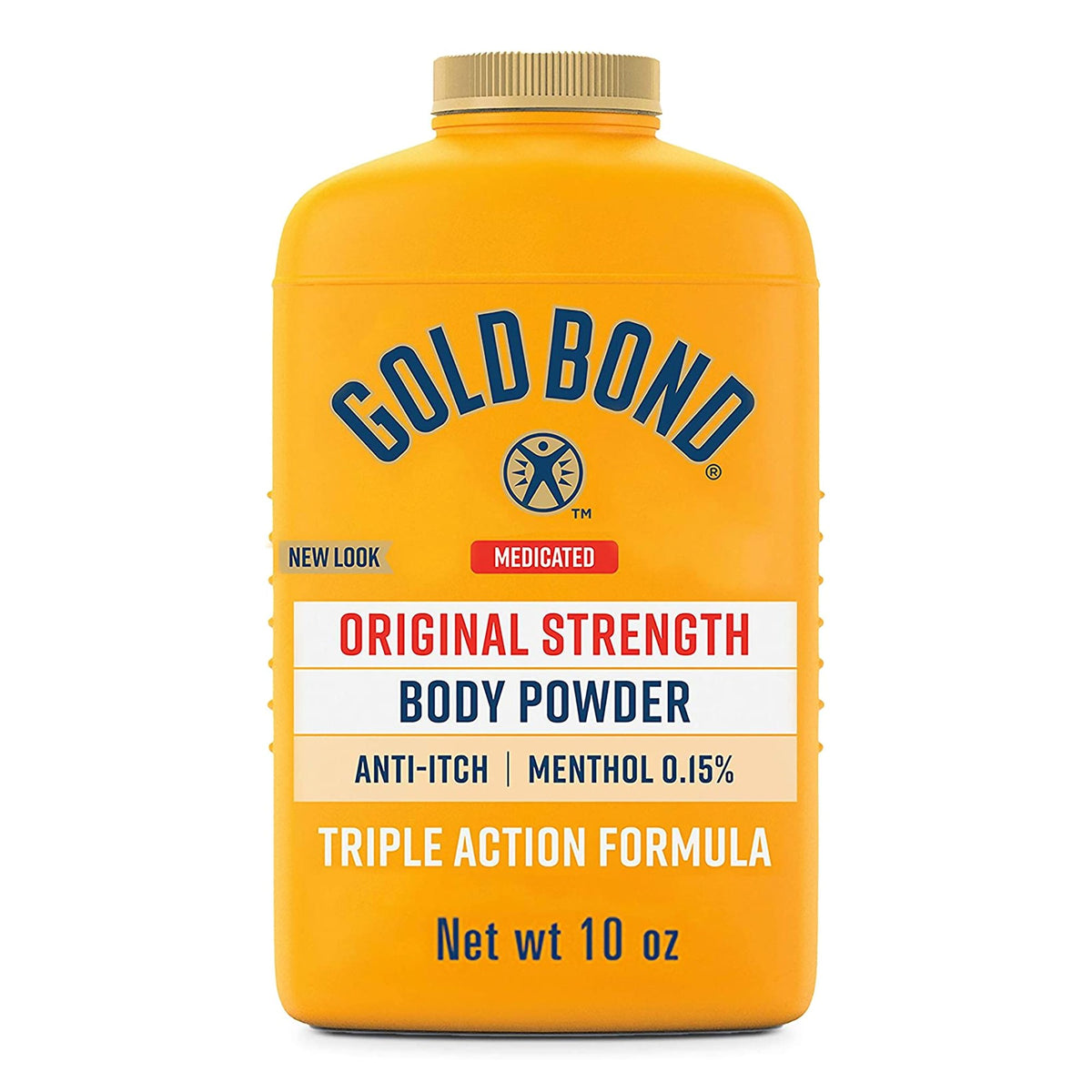 Gold Bond Original Strength Medicated Body Powder, 10 oz.-Body Powder Gold Bond 10 oz. Menthol Scent Shaker Bottle Menthol
