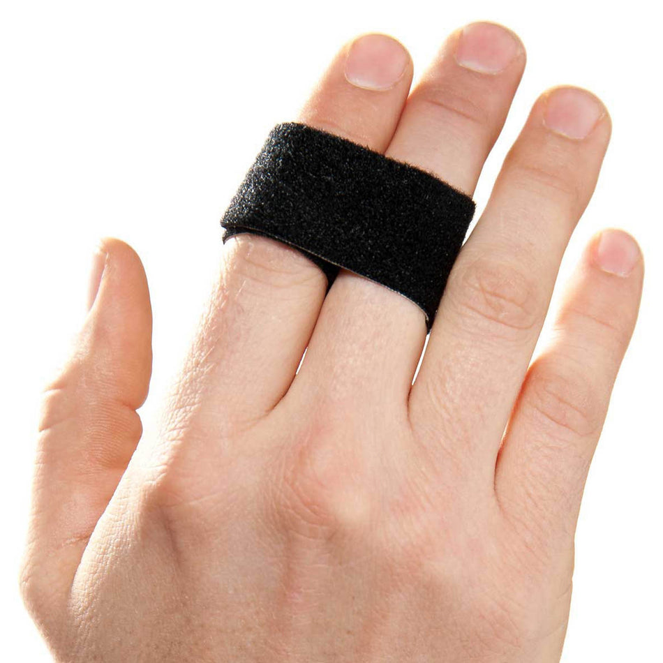 3pp Buddy Loops Finger Wrap Splint, 5-Inch Length-Finger Wrap Splint 3pp Buddy Loops Adult One Size Fits Most Hook and Loop Strap Closure Finger Black