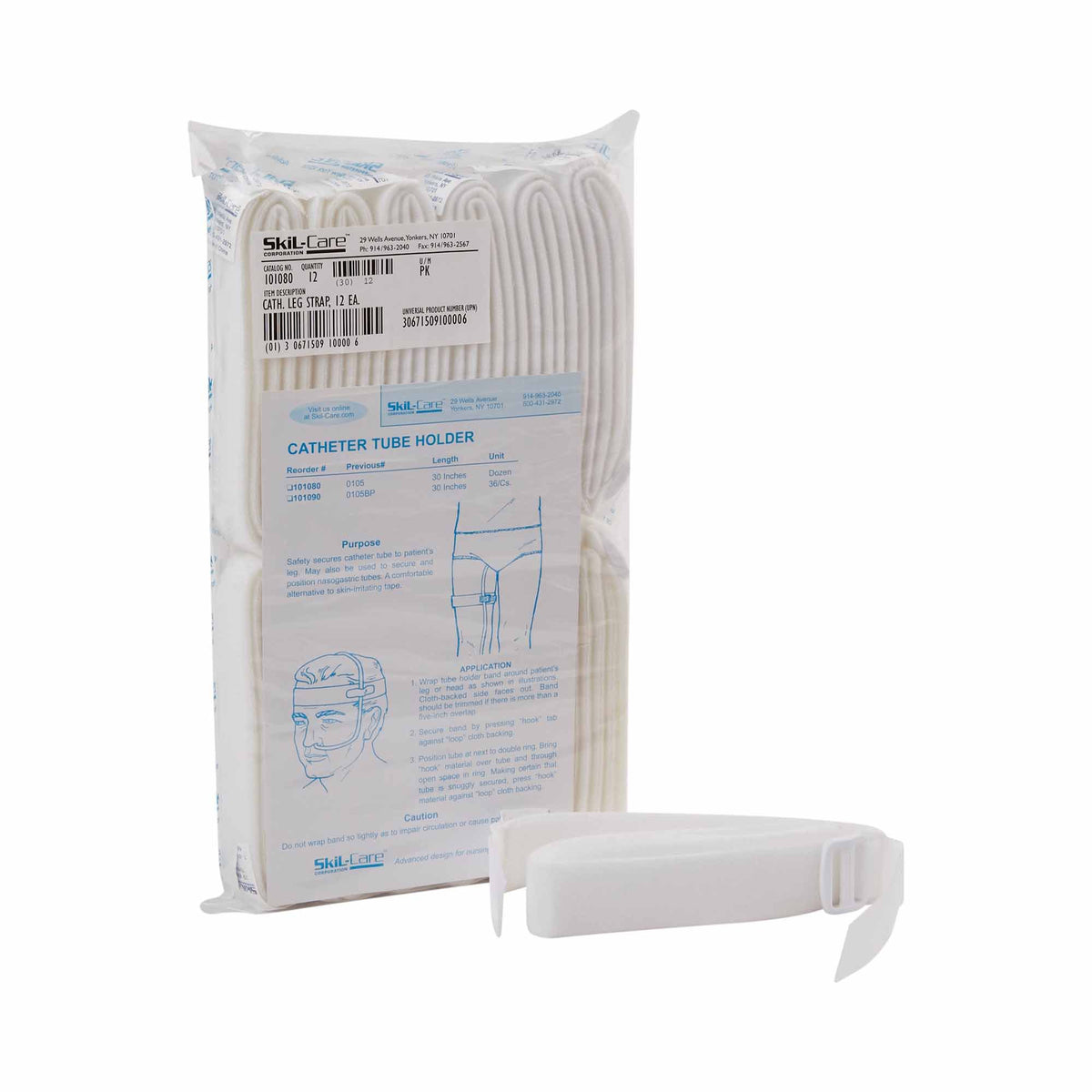 SkiL-Care Catheter Leg Straps, 30 Inch-"Leg Strap SkiL-Care� 30 Inch, Nonsterile"