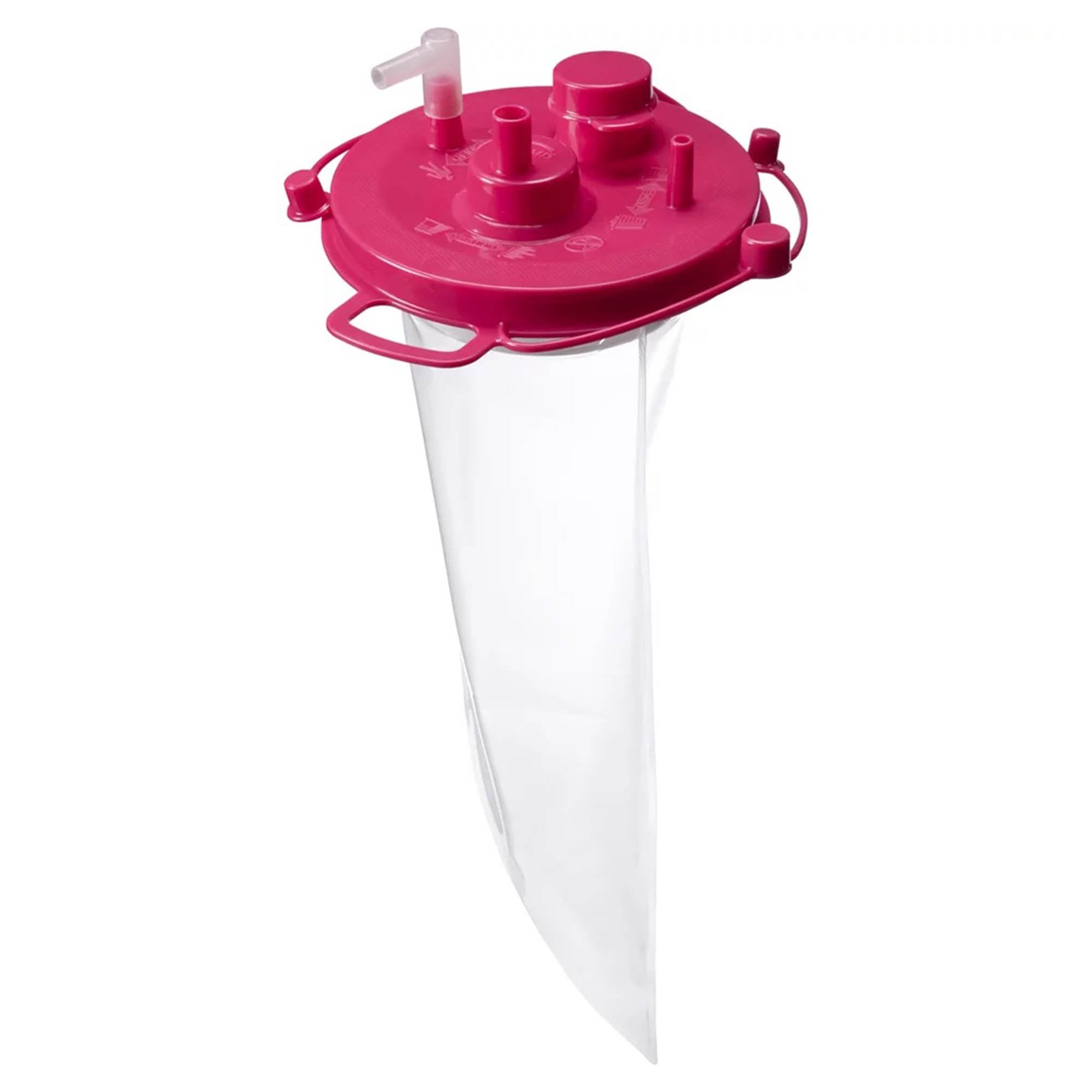 Quick-Fit Suction Canister Liner, 3,000 mL-Suction Canister Liner Quick-Fit 3000 mL Sealing Lid