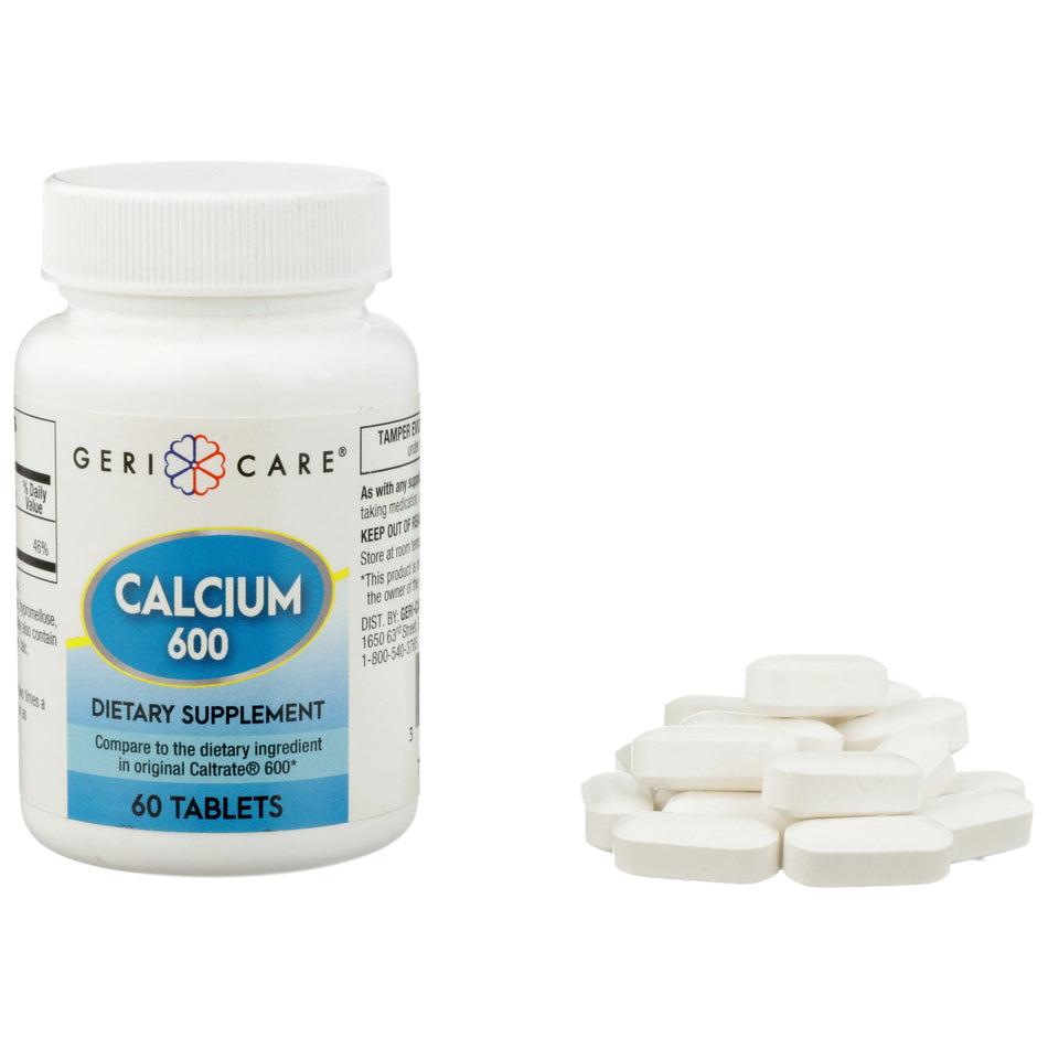 Geri-Care Calcium Joint Health Supplement-Joint Health Supplement Geri-Care 600 mg Strength Caplet 60 per Bottle
