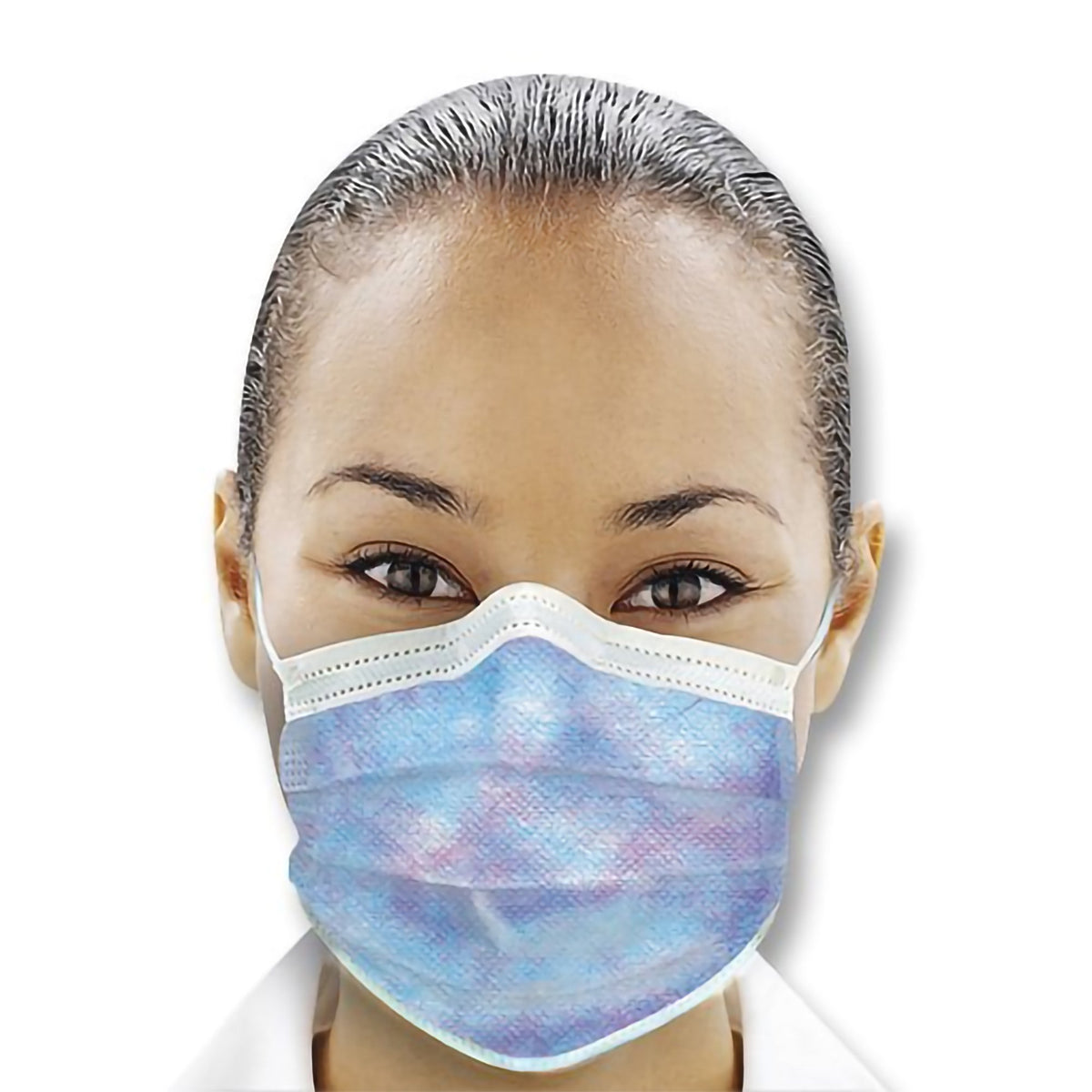 Isofluid Plus Earloop Mask, Kaleidoscope-Procedure Mask Isofluid Plus ASTM Level 1 Earloops One Size Fits Most