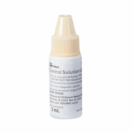 McKesson TRUE METRIX Blood Glucose Testing, Control Solution, 3 mL, Level 2-Blood Glucose Control Solution McKesson TRUE METRIX 3 mL Level 2