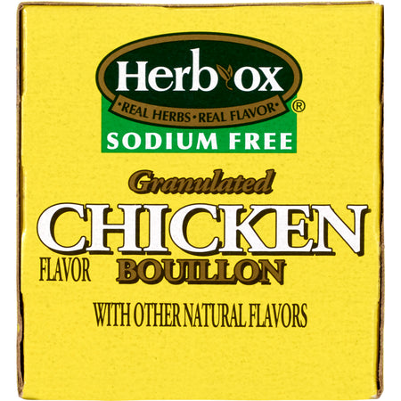 Herb-Ox Chicken Bouillon Sodium Free Instant Broth-Instant Broth Herb-Ox Sodium Free Chicken Flavor Liquid 8 oz. Individual Packet