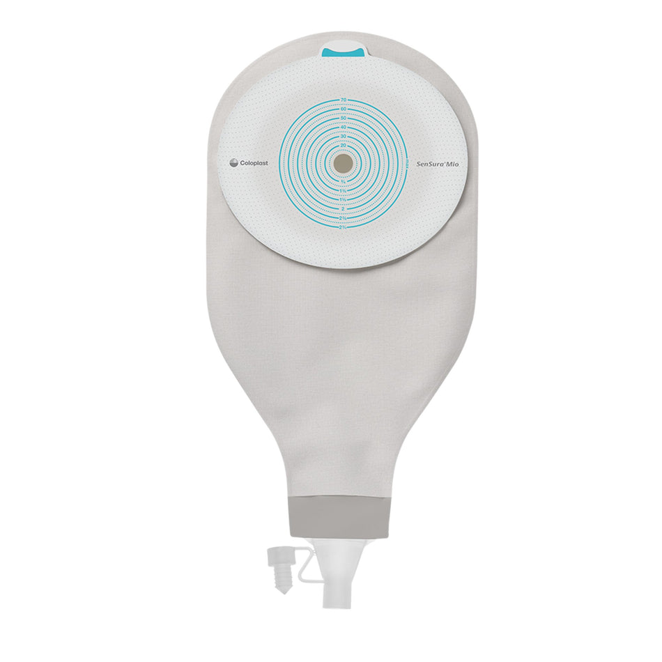 SenSura Mio High Output One-Piece Drainable Opaque Ostomy Pouch, 10 to 70 mm Stoma-"Ostomy Pouch SenSura Mio High Output One-Piece System Flat, Trim to Fit 10 to 70 mm Stoma Drainable"