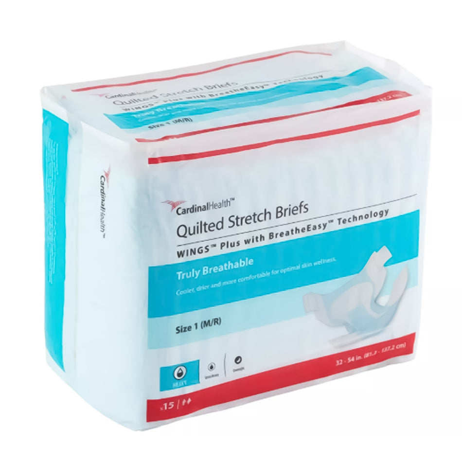 BRIEF, INCONT UNSX STRETCH WINGS + SZ1 32-54" (15/BG 4BG/CS)