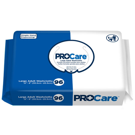 ProCare Personal Wipes, Soft Pack, Aloe and Vitamin E, Scented-Personal Cleansing Wipe ProCare Soft Pack Scented 96 Count