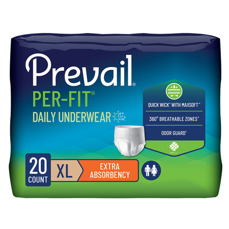 Prevail Per-Fit® Daily Underwear, X-Large - Incontinence>Adult Briefs and Protective Undergarments - First Quality Product...