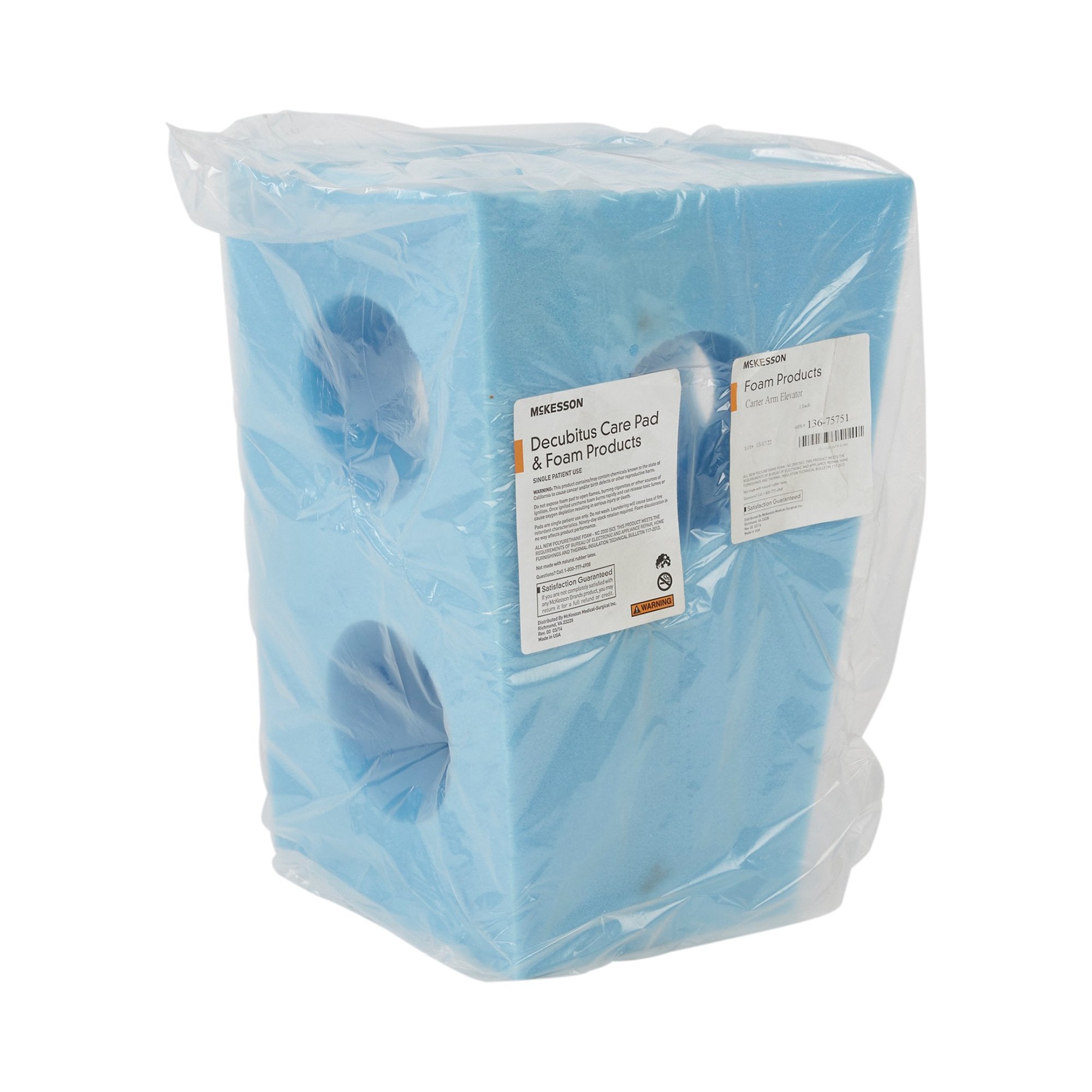 McKesson Arm Elevator-Arm Elevator McKesson 12 W X 9 D X 16 H Inch Foam Freestanding