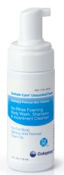 Coloplast Bedside-Care Foam Cleanser, Unscented, Shampoo and Body Wash, 4 ounces-Rinse-Free Shampoo and Body Wash Bedside-Care 4 oz. Pump Bottle Unscented