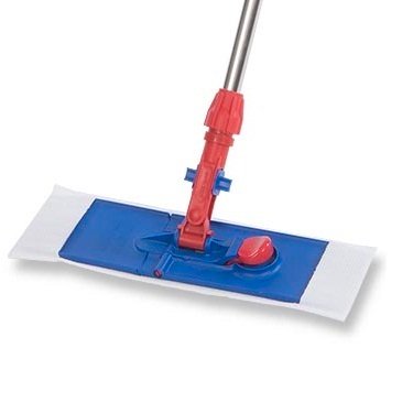 MicroCinch Mop Cover-Cleanroom Wet / Dry Mop Pad Contec MicroCinch White Microfiber Disposable