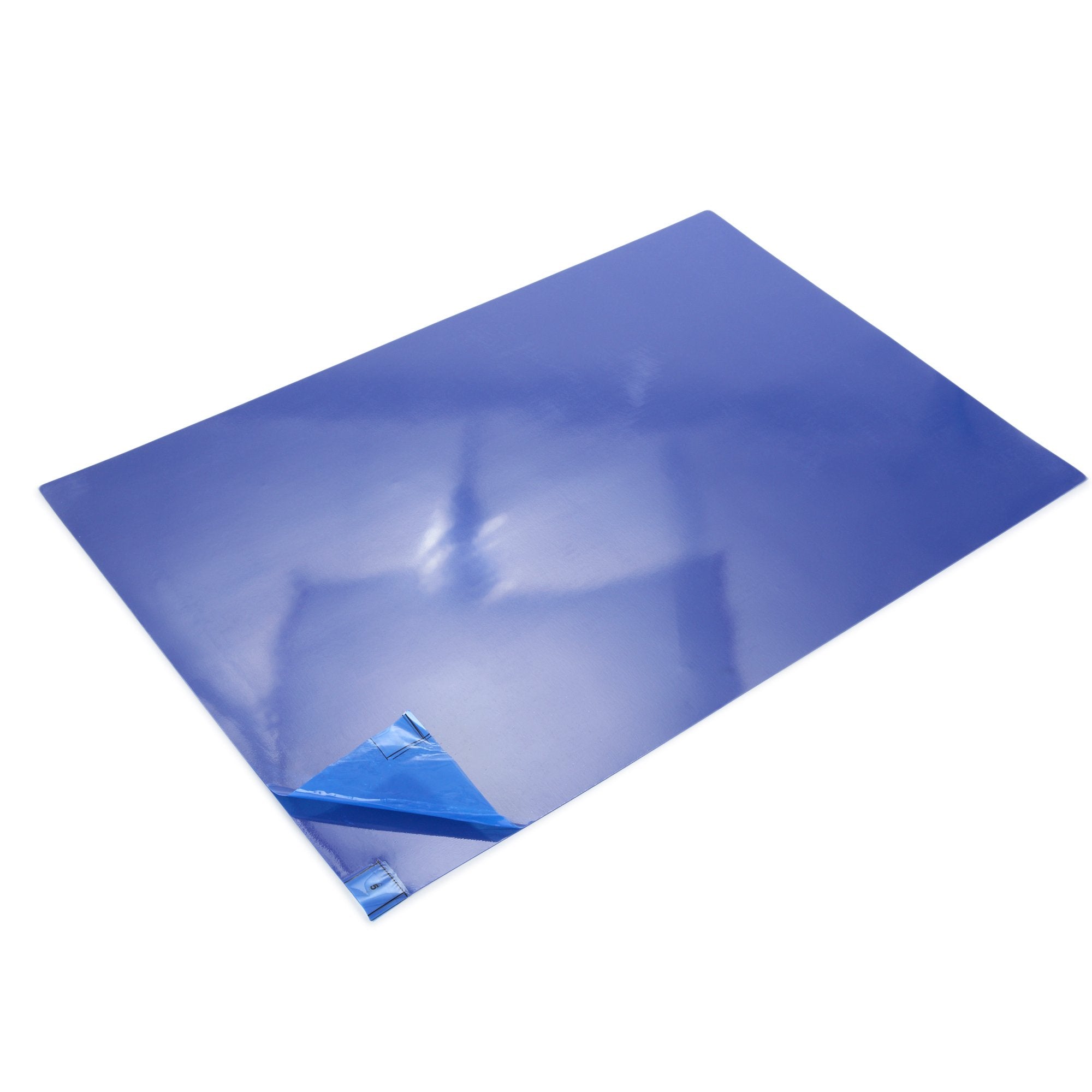 Poly Tack Adhesive Floor Mat-Adhesive Floor Mat Poly Tack 24 X 36 Inch Blue Polyethylene Film