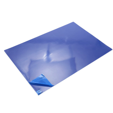 Poly Tack Adhesive Floor Mat-Adhesive Floor Mat Poly Tack 24 X 36 Inch Blue Polyethylene Film