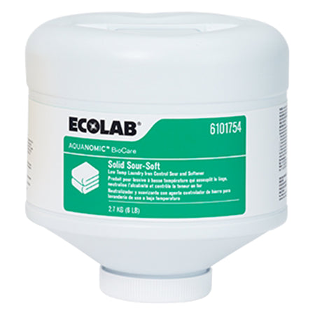 Ecolab Aquanomic Biocare Solid Sour-Soft-Laundry Sour Aquanomic BioCare 6 lbs. Bottle Capsule Floral Scent