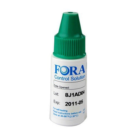 FORA Glucose Control Solution, Two Levels-Blood Glucose Control Solution Fora 2 X 2.5 mL Low / High Level