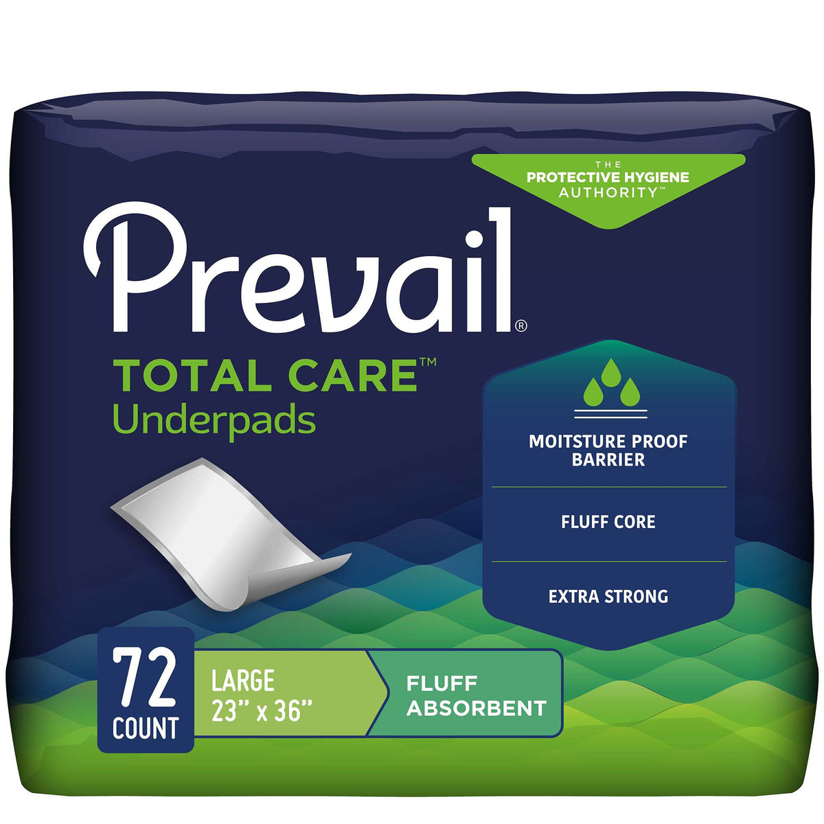 Prevail® Fluff Underpad, 23 x 36 Inch - Incontinence>Underpads - First Quality Products LLC