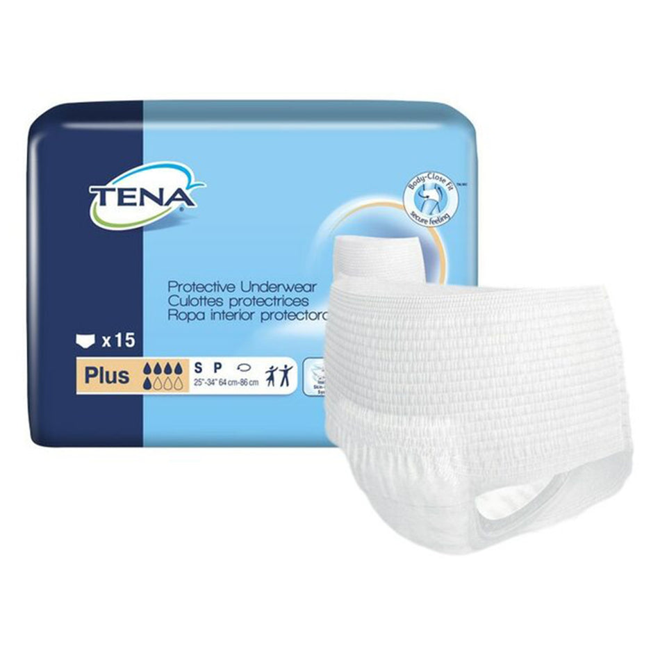 Tena ProSkin Plus Fully Breathable Absorbent Underwear, 2X-Large-Unisex Adult Absorbent Underwear TENA ProSkin Plus Pull On with Tear Away Seams 2X-Large Disposable Moderate Absorbency