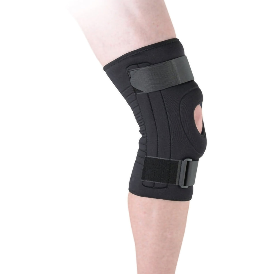 Knee Support with Stabilized Patella Ossur® FormFit® Large D-Ring / Hook and Loop Strap Closure 14-1/2 to 16 Inch Knee Circumference Left or Right Knee
