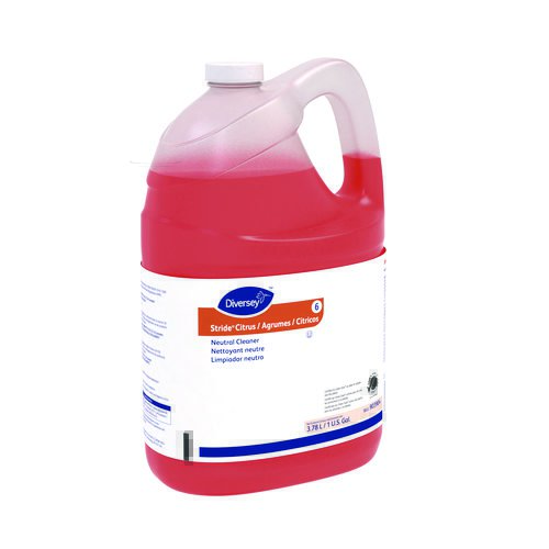 Floor Cleaner Diversey™ Stride® Liquid 1 gal. Jug Citrus Scent Manual Pour