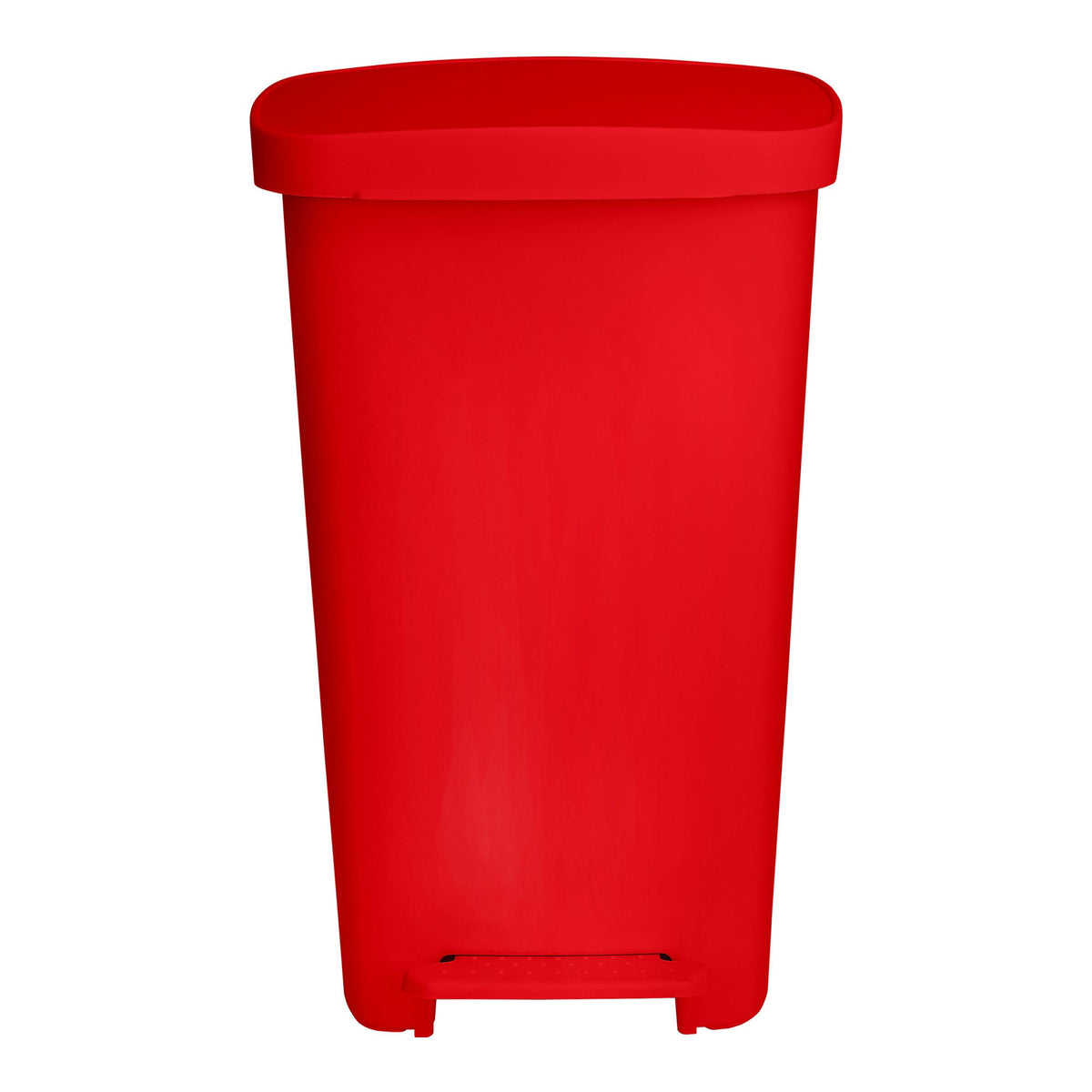 McKesson Waste Can with Step-On Pedal, Plastic, Red, 15.16 x 14.76 x 26.57 Inch - Housekeeping>Waste Receptacles - McKesso...
