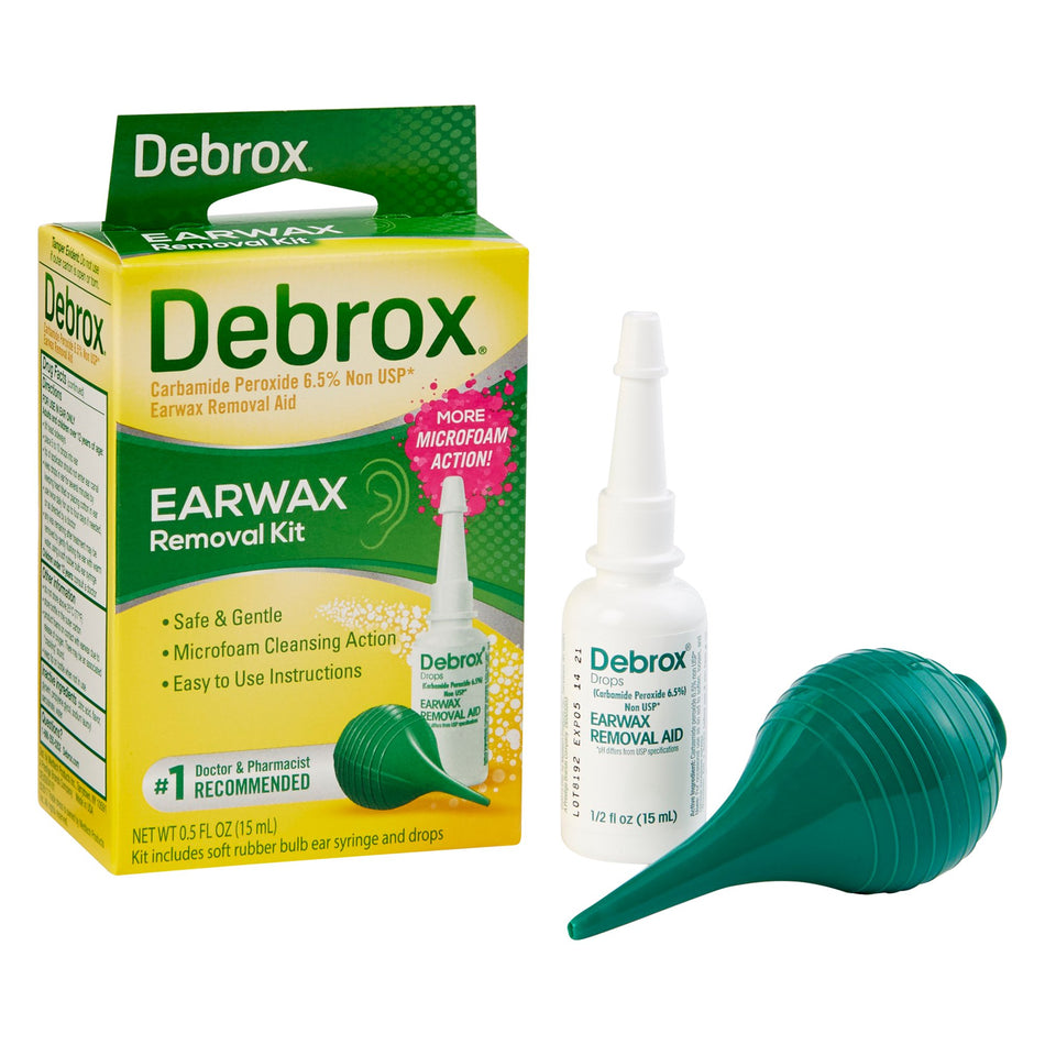 Medtech Debrox Earwax Removal Aid Drops-Ear Wax Remover Debrox 0.5 oz. Otic Drops 6.5% Strength Carbamide Peroxide