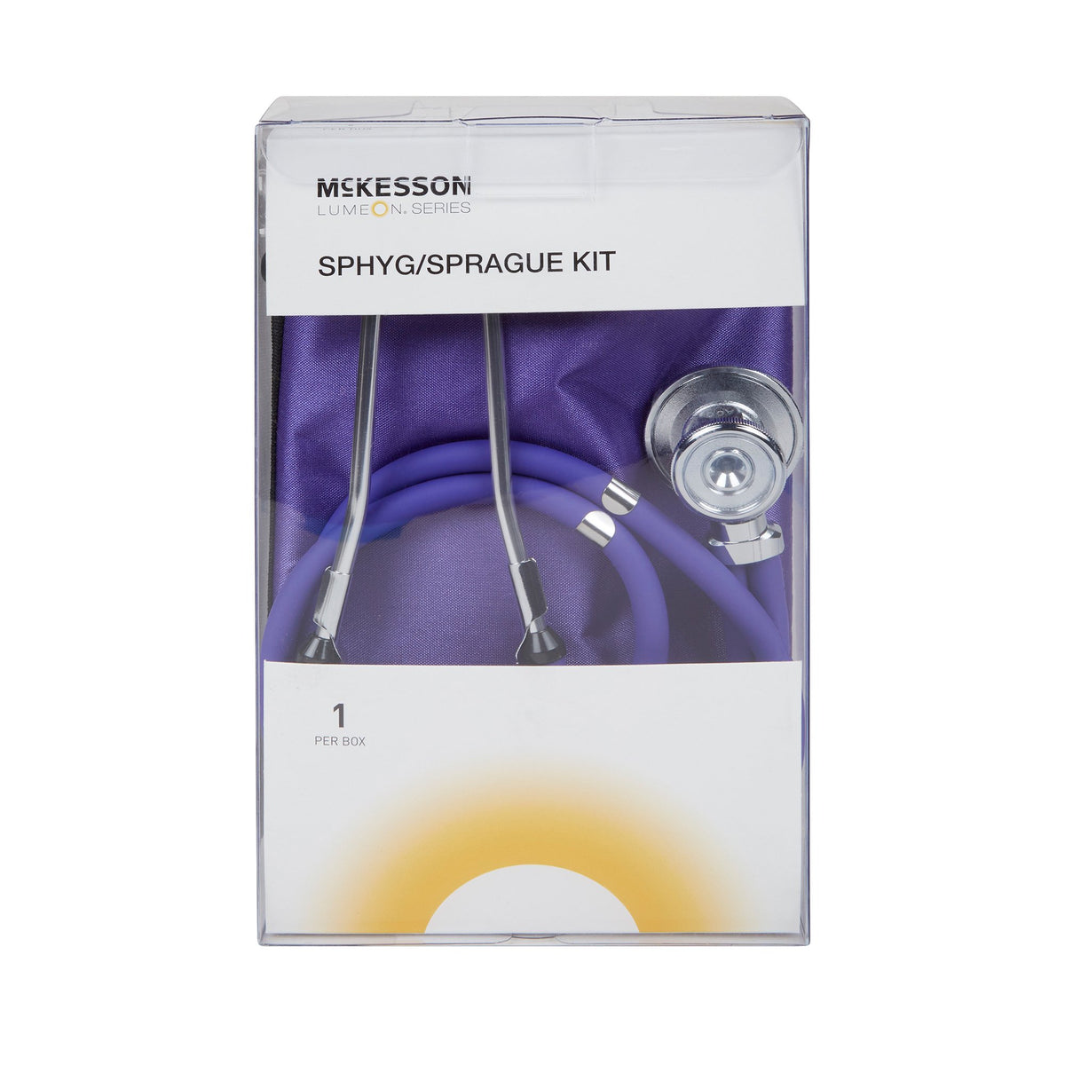 McKesson Lumeon Aneroid Sphygmomanometer/Sprague Kit-Reusable Aneroid / Stethoscope Set McKesson Brand 23 to 33 cm Adult Cuff Dual Head Sprague Stethoscope Pocket Aneroid
