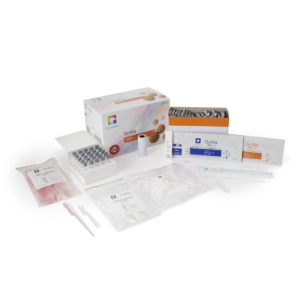 Sofia RSV FIA Respiratory Syncytial Virus Fluorescence Immunoassay (FIA) Respiratory Test Kit-Respiratory Test Kit Sofia RSV FIA Respiratory Syncytial Virus Test (RSV) 25 Tests CLIA Waived