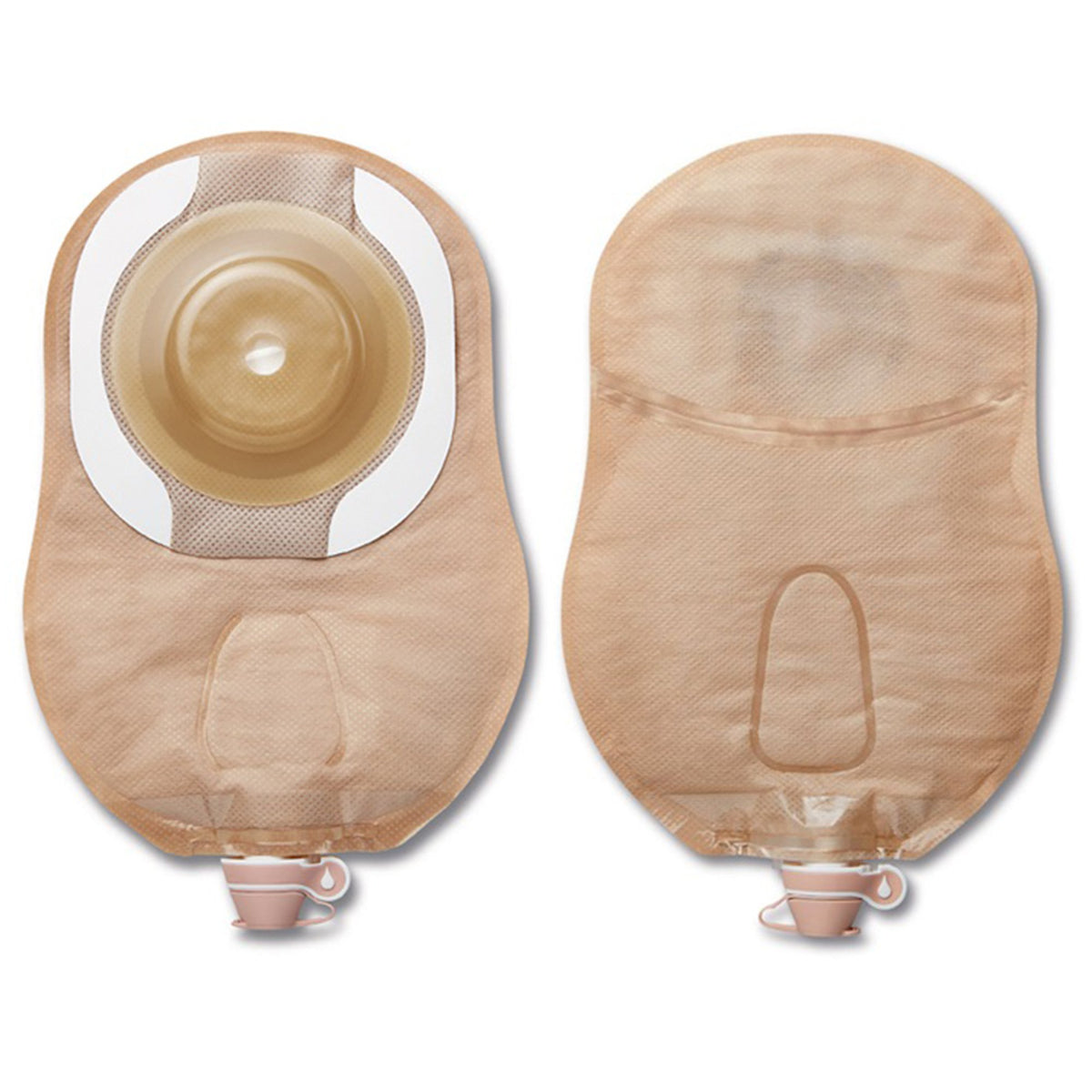 CeraPlus One-Piece Drainable Beige Urostomy Pouch, 9 Inch Length, 7/8 Inch Stoma-"Urostomy Pouch CeraPlus One-Piece System 9 Inch Length Soft Convex, Pre-Cut 7/8 Inch Stoma Drainable"