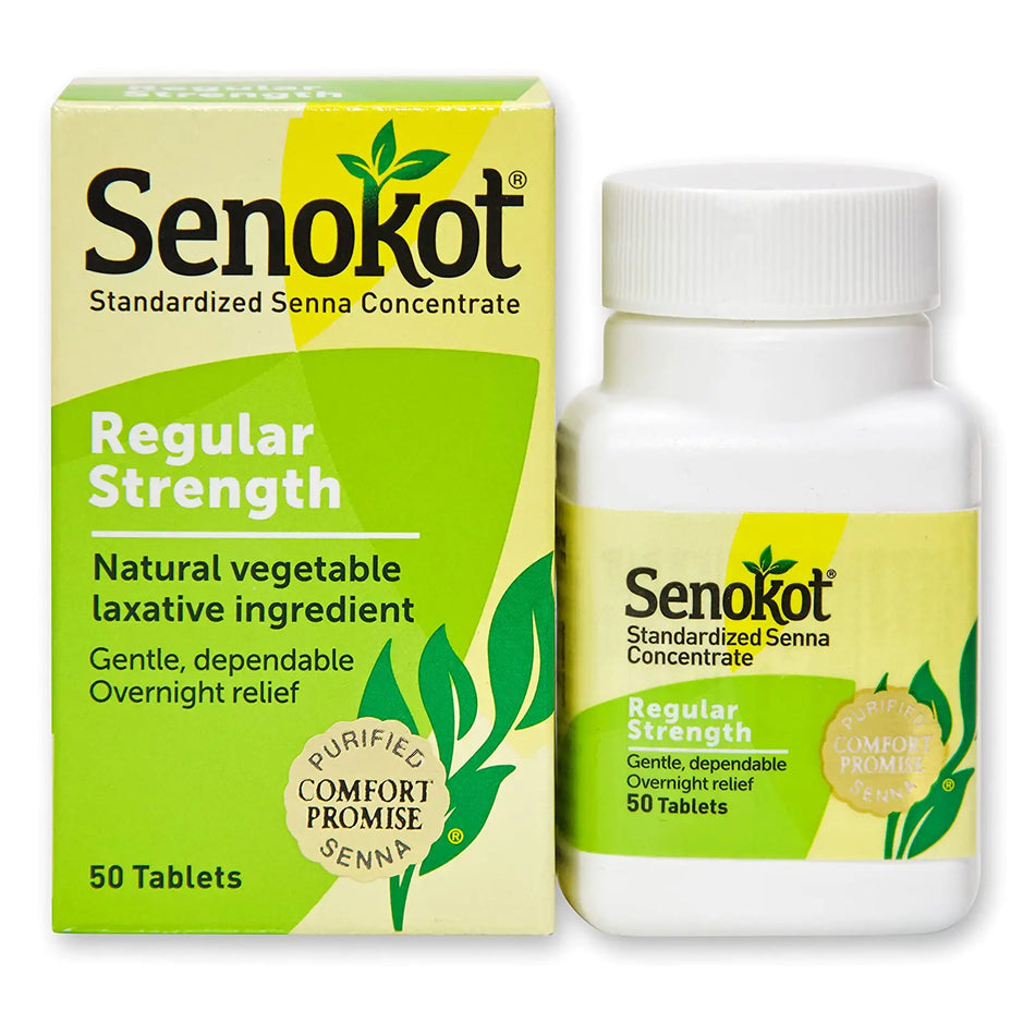 Senokot Sennosides Laxative-Laxative Senokot Tablet 50 per Bottle 8.6 mg Strength Sennosides