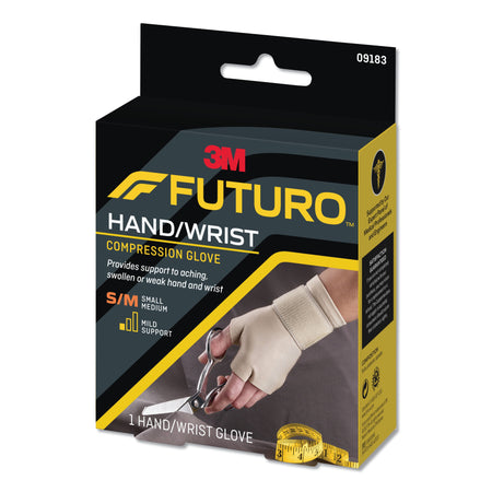 3M Futuro Support Glove, Fingerless, Ambidextrous-Support Glove 3M Futuro Fingerless Small / Medium Over-the-Wrist Length Ambidextrous Nylon / Polyester / Spandex