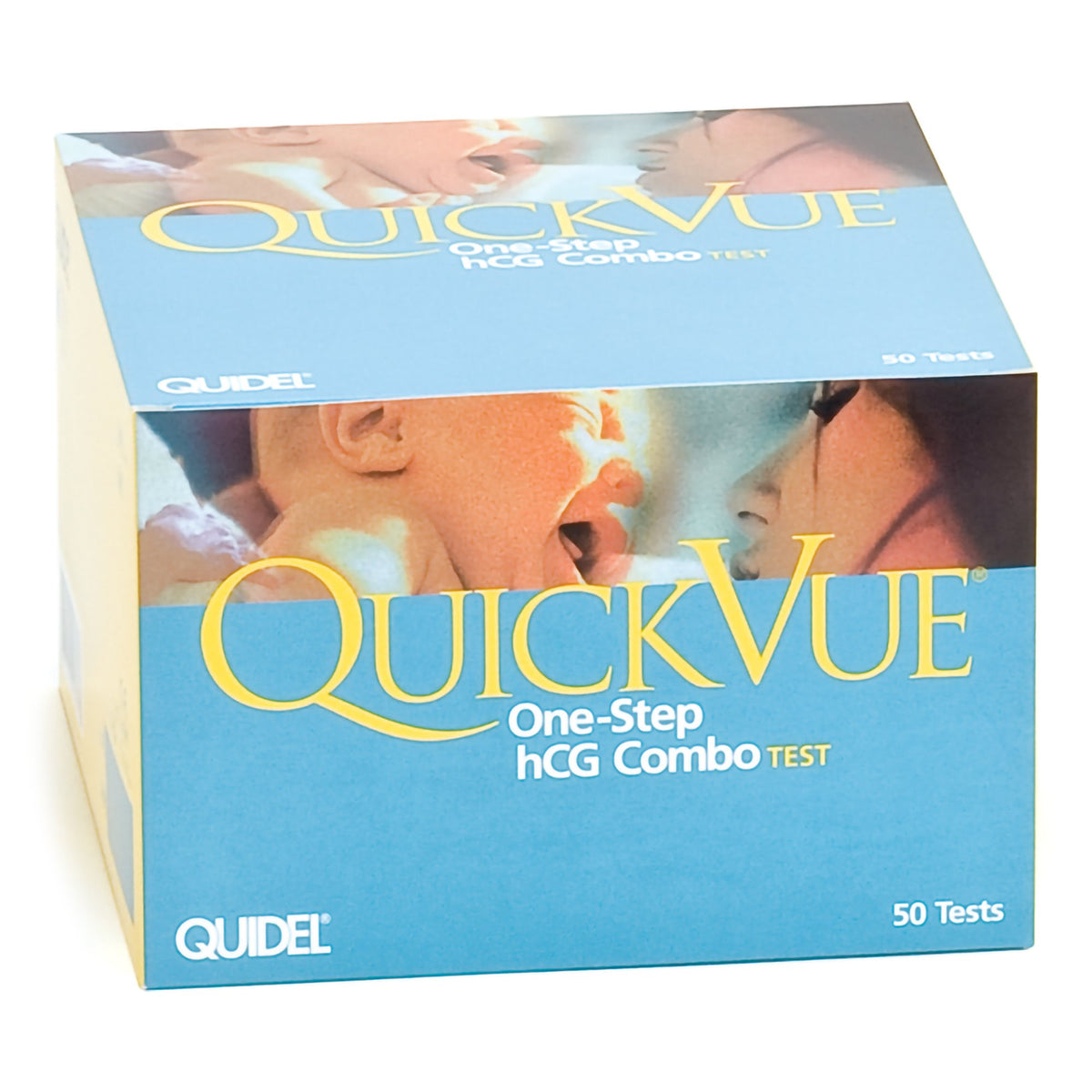 QuickVue One-Step hCG Combo Pregnancy Fertility Reproductive Health Test Kit-Reproductive Health Test Kit QuickVue One-Step hCG Combo hCG Pregnancy Test 50 Tests CLIA Waived Sample Dependent