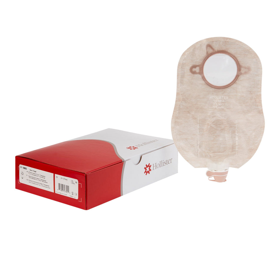 New Image Two-Piece Transparent Urostomy Pouch, 9 Inch Length, 2 Inch Stoma-Urostomy Pouch New Image Two-Piece System 9 Inch Length 2-1/4 Inch Stoma Drainable