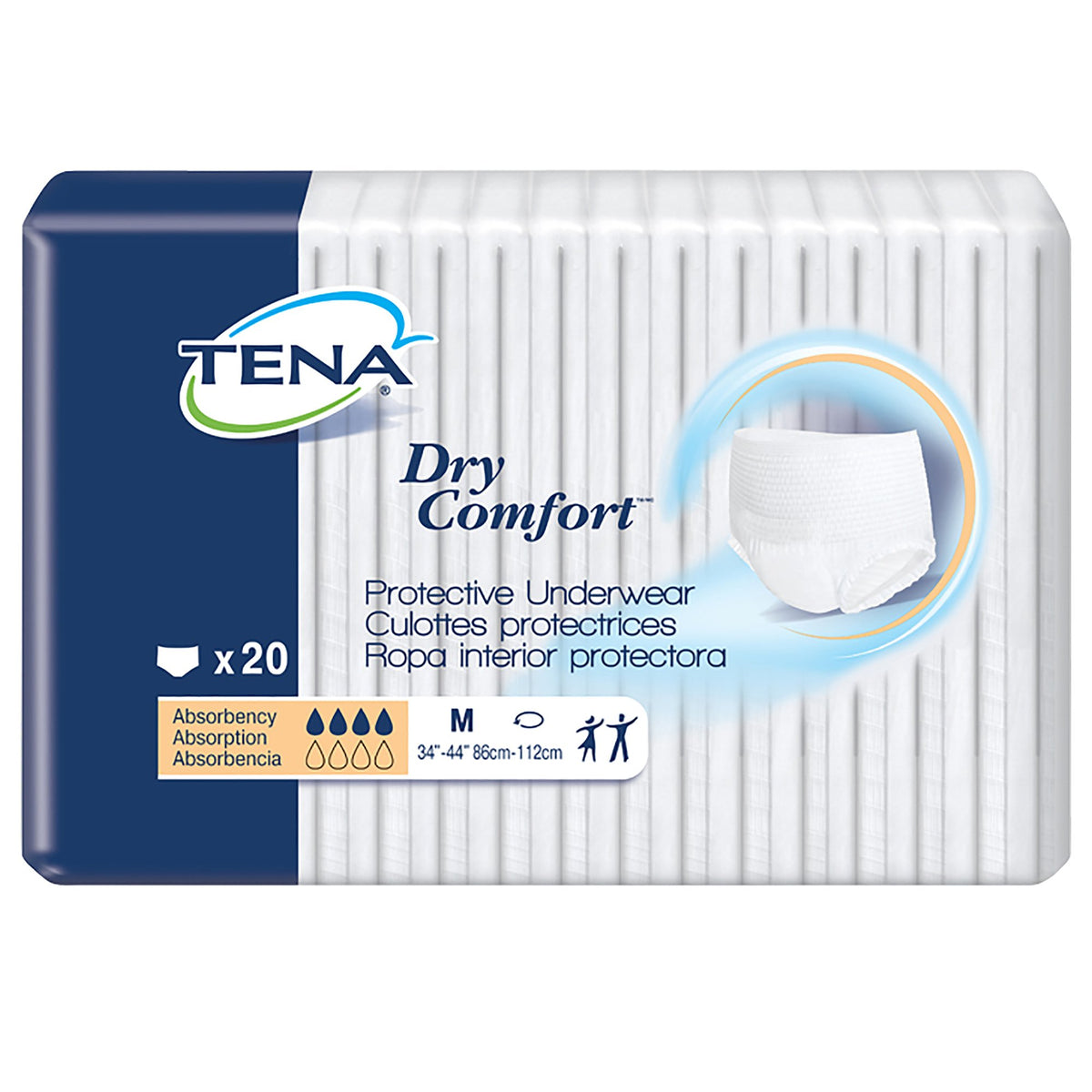 Tena® Dry Comfort™ Absorbent Underwear, Medium - Incontinence>Adult Briefs and Protective Undergarments - Essity HMS North...