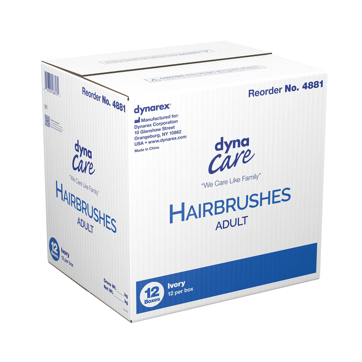 dynarex� Nylon Bristle Hairbrush-Hairbrush Nylon Bristles 9 Inch