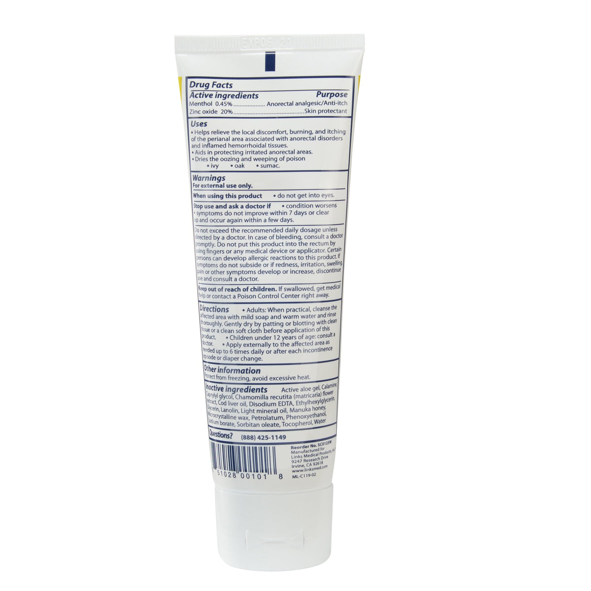 Chamosyn® Ointment with Manuka Honey Skin Protectant, 4-ounce Tube - Personal Hygiene>Skin Care>Moisturizers - Links Medical