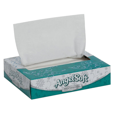 Angel Soft Professional Series Facial Tissue, 100 ct.-Angel Soft Professional Series Facial Tissue White 5-3/5 X 7-1/5 Inch 50 Count