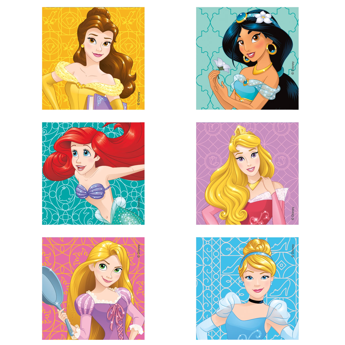 Medibadge KLS Disney Princesses Stickers-Value Stickers 100 per Roll Disney Princesses Value Sticker 1-5/8 Inch