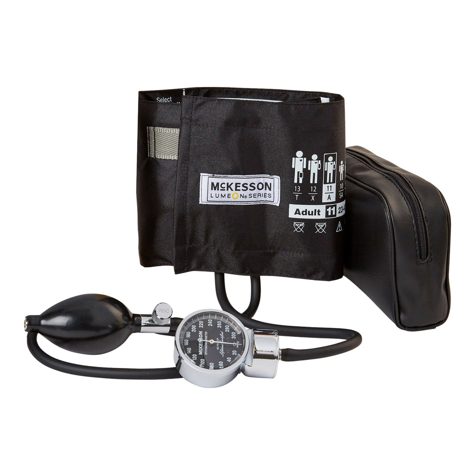 McKesson Lumeon Aneroid Sphygmomanometer-Aneroid Sphygmomanometer Unit McKesson LUMEON Adult Cuff Nylon Cuff 23 - 40 cm Pocket Aneroid