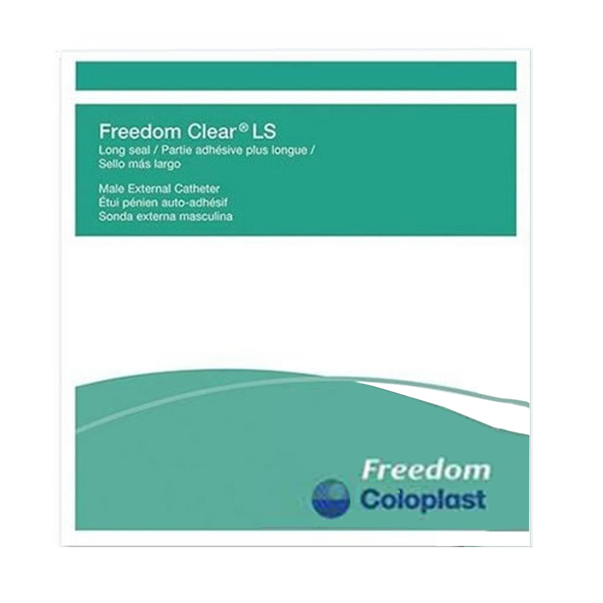 Coloplast Freedom Clear LS Male External Catheter, Small-Male External Catheter Freedom Clear LS Self-Adhesive Seal Silicone Small