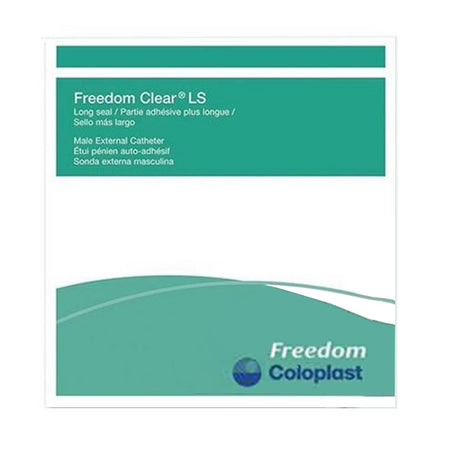 Coloplast Freedom Clear LS Male External Catheter, Small-Male External Catheter Freedom Clear LS Self-Adhesive Seal Silicone Small