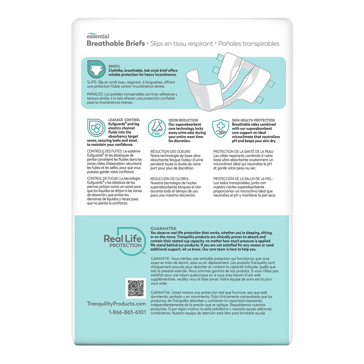 Tranquility® Essential Heavy Incontinence Brief, Extra Large - Incontinence>Adult Briefs and Protective Undergarments - Pr...