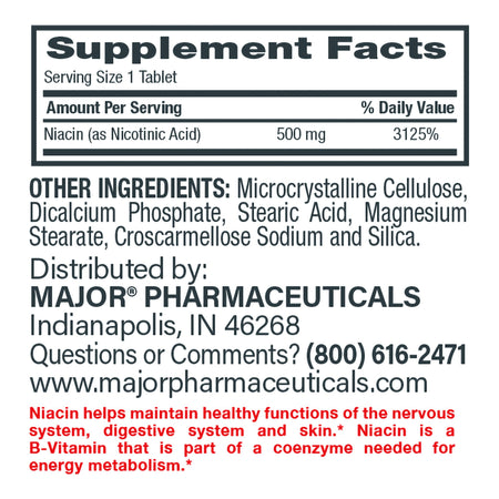 Major® Vitamin B-3 Dietary Supplement - Pharmaceuticals>Over the Counter>Nonprescription Vitamins and Minerals - Major Pha...