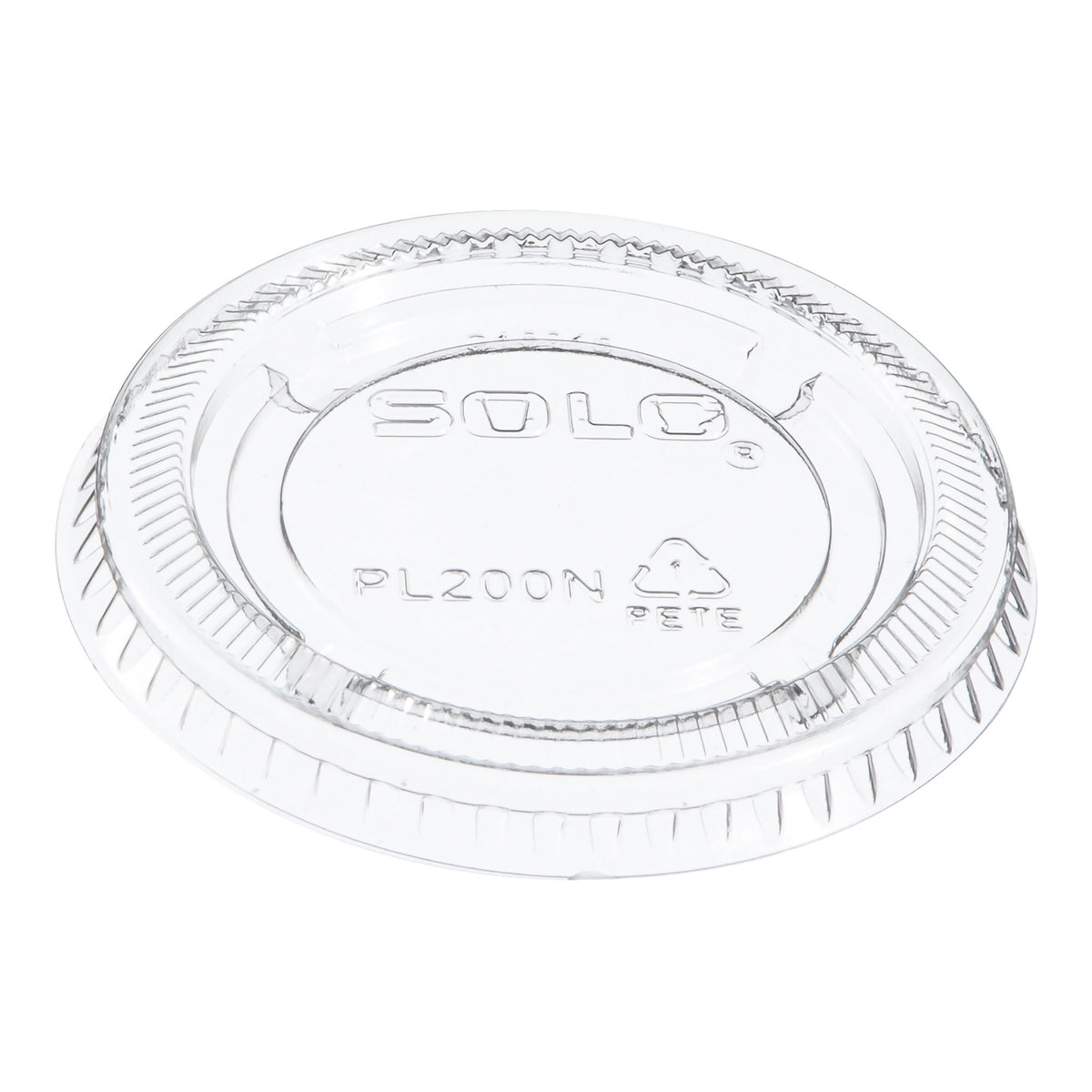 Dart Solo Lid for Portion Container-Souffle Cup Lid Dart Solo Clear Plastic Disposable