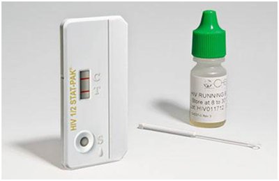STAT-PAK HIV-1/2 Antibody Sexual Health Test Kit-Sexual Health Test Kit STAT-PAK HIV-1/2 20 Tests CLIA Waived Sample Dependent
