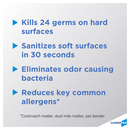 Clorox Pro Clorox 4 in One Surface Disinfectant and Sanitizer, Citrus Scent, 14 oz.-CloroxPro Clorox 4 in One Surface Disinfectant / Sanitizer Alcohol Based Aerosol Spray Liquid 14 oz. Can Citrus Scent NonSterile