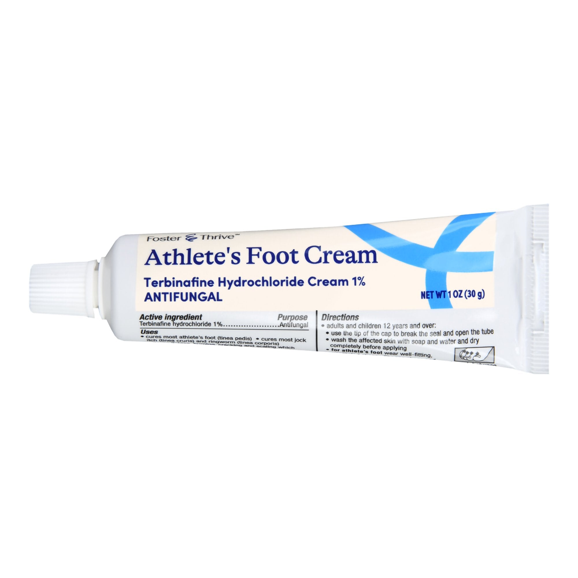 Foster & Thrive Terbinafine HCl Antifungal Cream-Antifungal Foster & Thrive 1% Strength Cream 1 oz. Tube