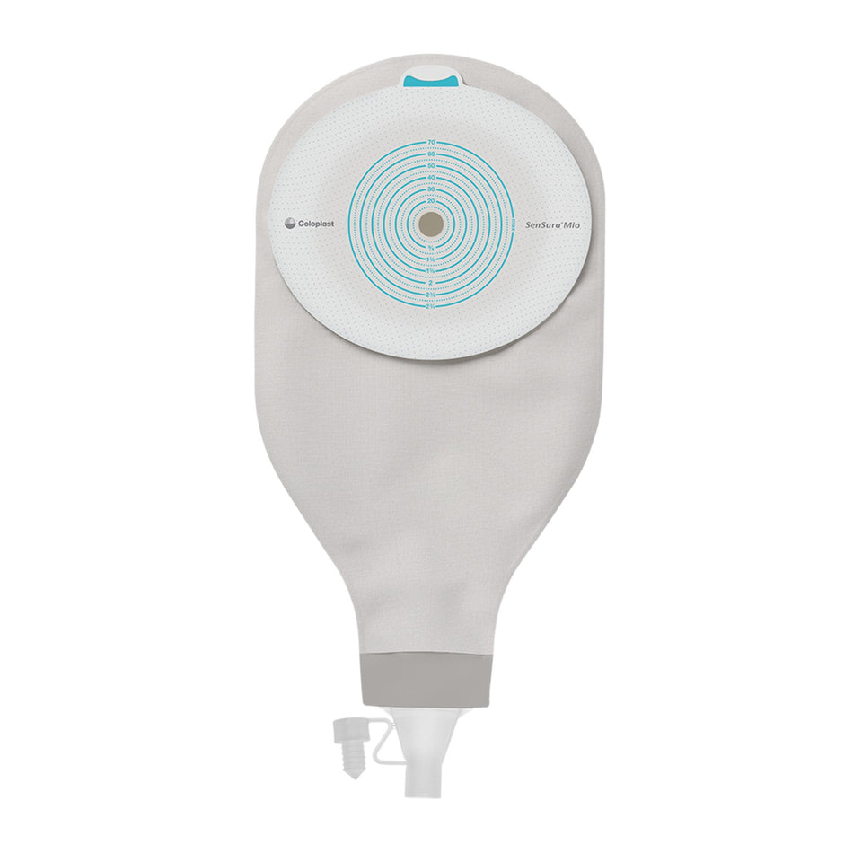 SenSura Mio High Output One-Piece Drainable Transparent Ostomy Pouch, 10 to 70 mm Stoma-"Ostomy Pouch SenSura Mio High Output One-Piece System Flat, Trim to Fit 10 to 70 mm Stoma Drainable"