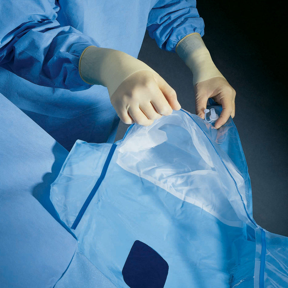 Halyard Sterile Gyn / Urological Drape, 112 x 63 x 131 Inch-Urological Drape Gyn / Urological Drape 112 W X 63 W X 131 L Inch Sterile